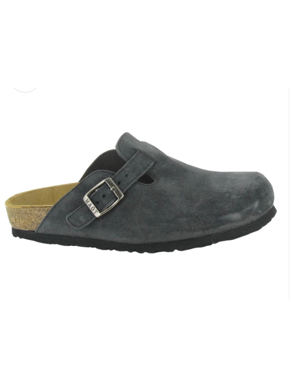 Naot gray suede slip on mules size 7.5